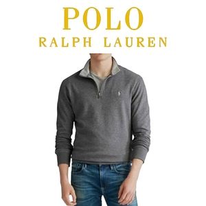 Polo Ralph Lauren ¼ Zip Soft Cotton Blend Pullover Top in Heathered Gray XL-XXL